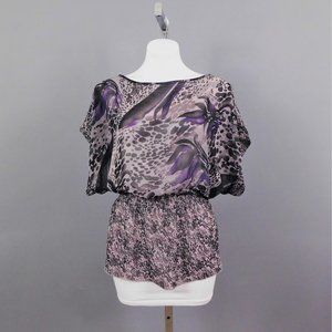 Miley Cyrus Max Azria Women Shirt Gray‎ M